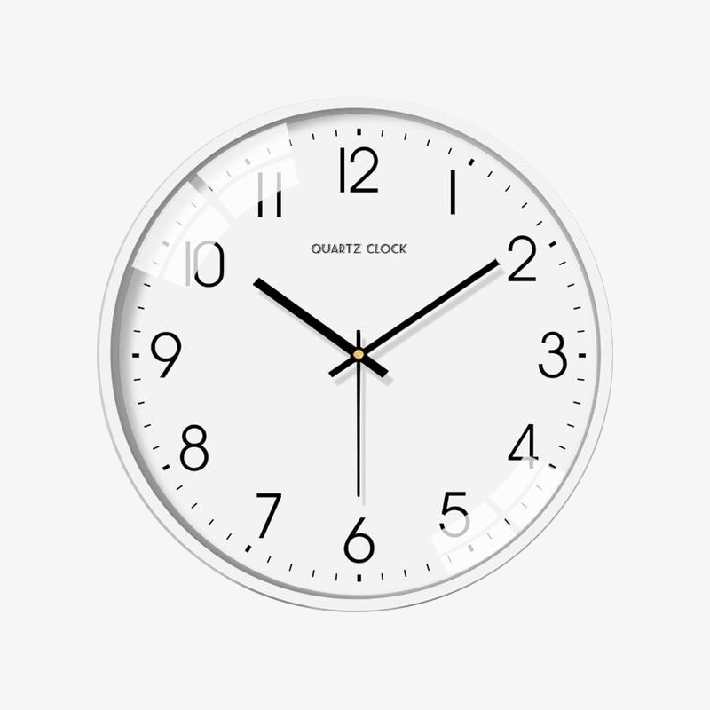 Horloge Murale Design Ronde Blanche | Pendule Murale Moderne 0
