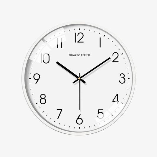 Horloge Murale Design Ronde Blanche | Pendule Murale Moderne 0