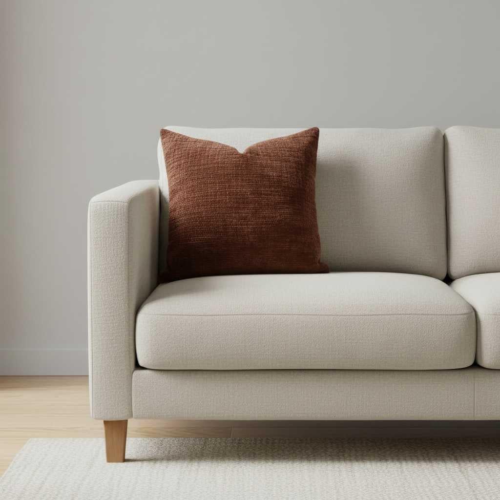 Housse de Coussin Chenille 40x40 | Décoration Intérieure