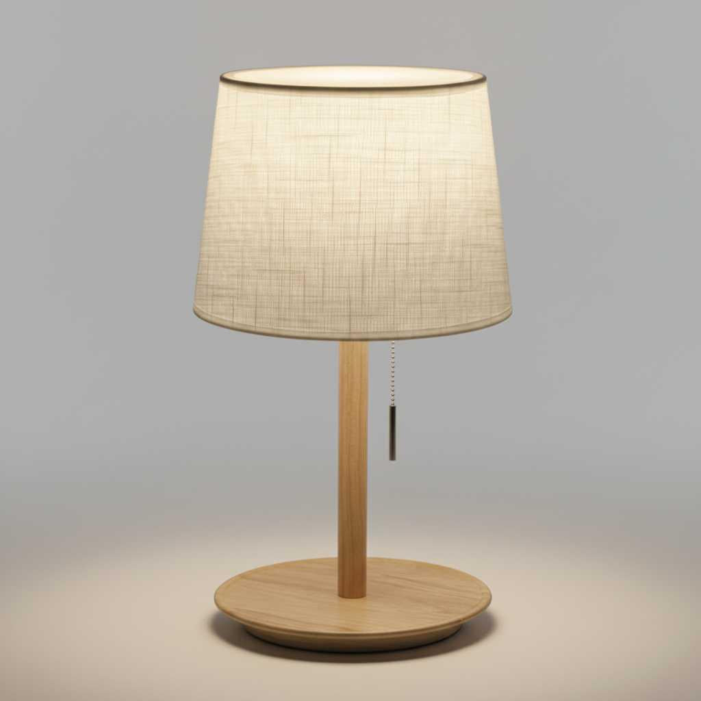 Lampe Gentle Glow | Lampe nordique en noyer
