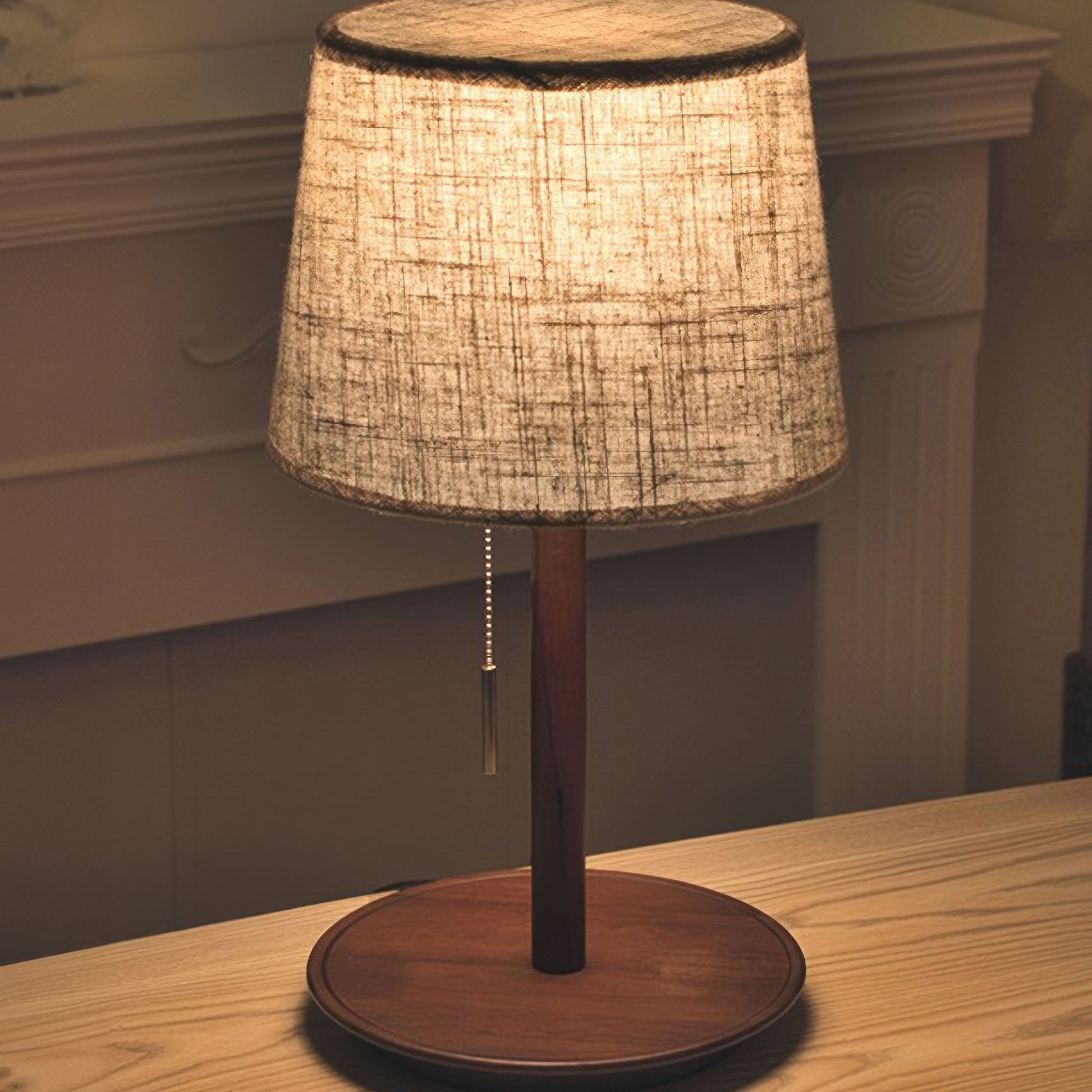 Lampe Gentle Glow | Lampe nordique en noyer 0