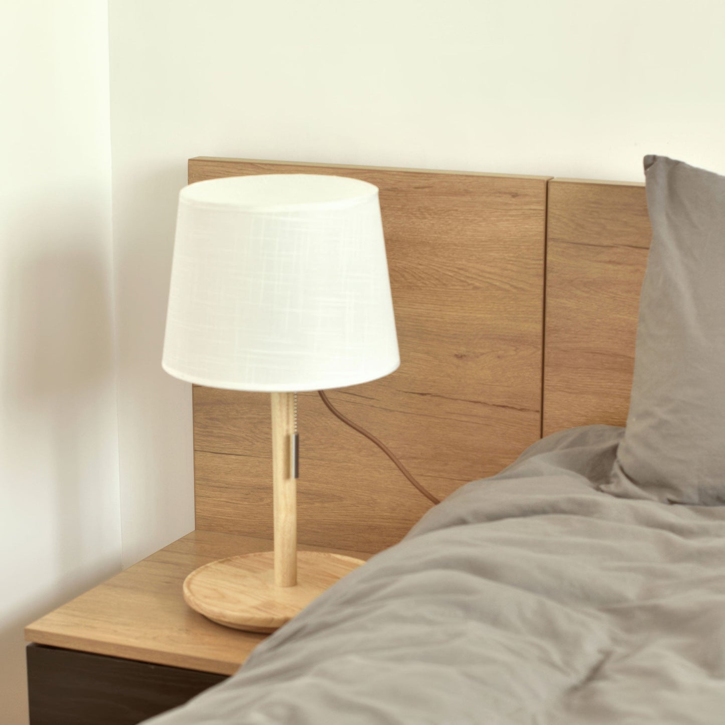 Lampe Gentle Glow | Lampe nordique en noyer 2