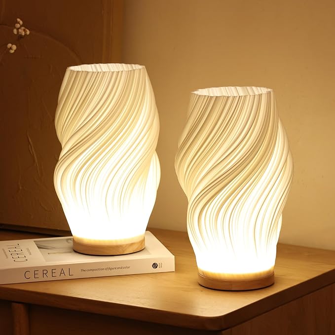 Lampe Wavecrest | Lampe de Table Contemporaine en Métal 1