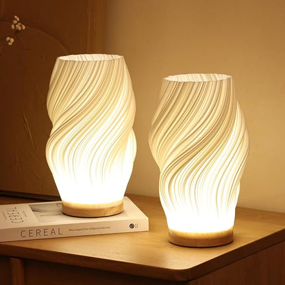Lampe Wavecrest | Lampe de Table Contemporaine en Métal 1