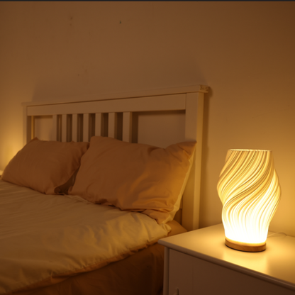 Lampe Wavecrest | Lampe de Table Contemporaine en Métal 6