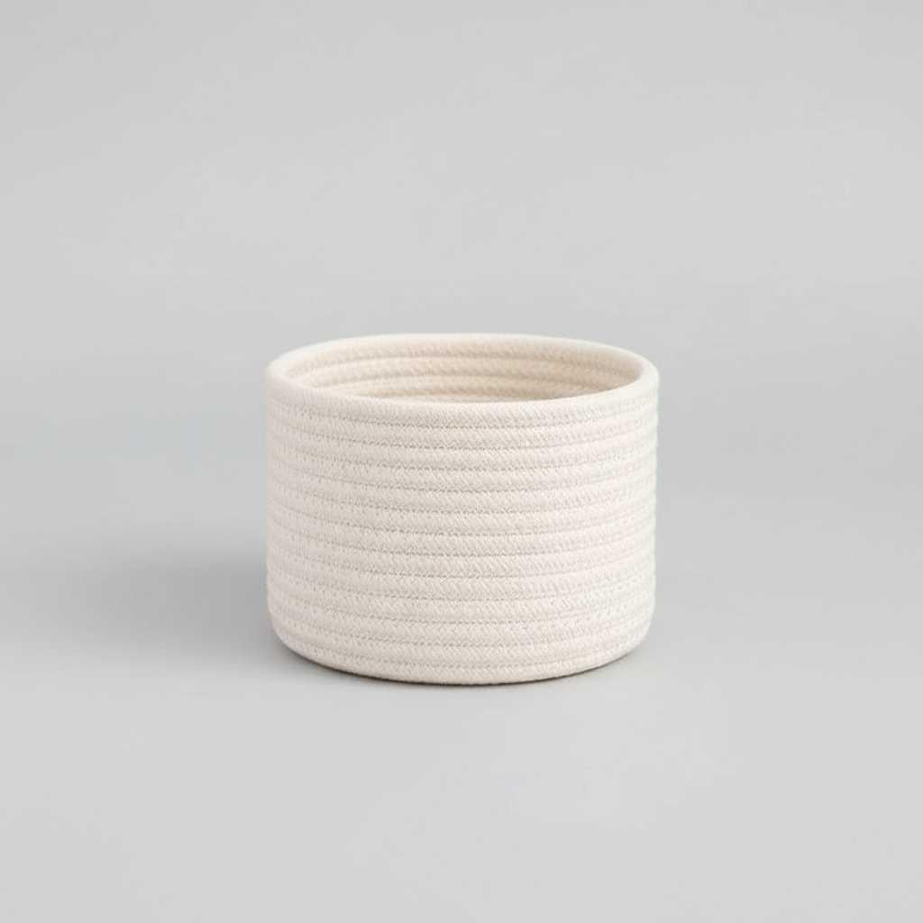 Paniers de Rangement en Corde de Coton | Organisateur Multifonctionnel