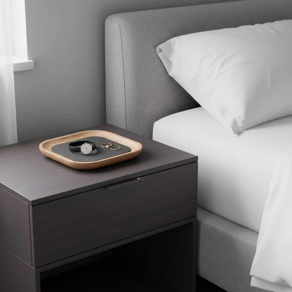 Plateau de Rangement en Bois | Accessoire Bijoux