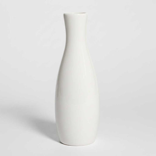 Vase Arrondi Moderne Blanc | Vase de Sol en Céramique