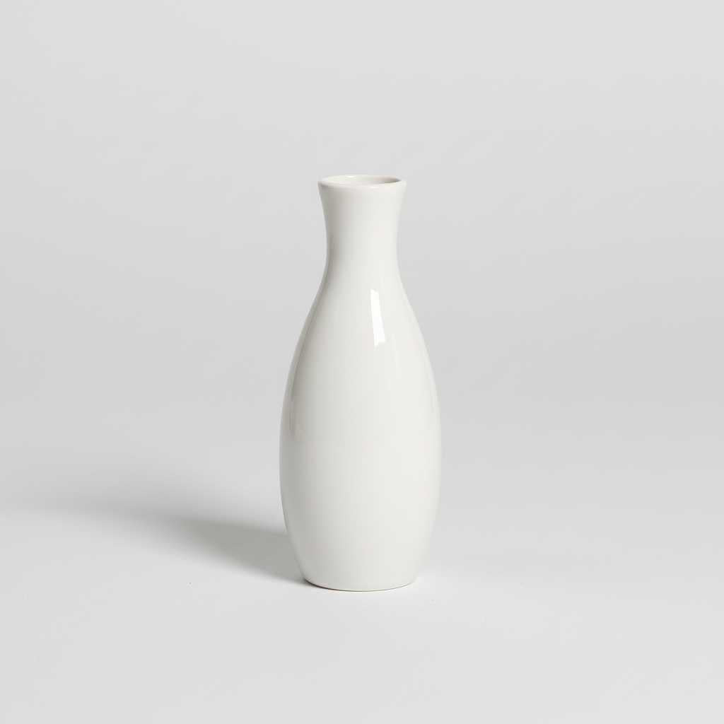 Vase Arrondi Moderne Blanc | Vase de Sol en Céramique