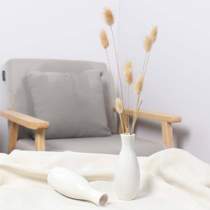 Vase Arrondi Moderne Blanc | Vase de Sol en Céramique 3