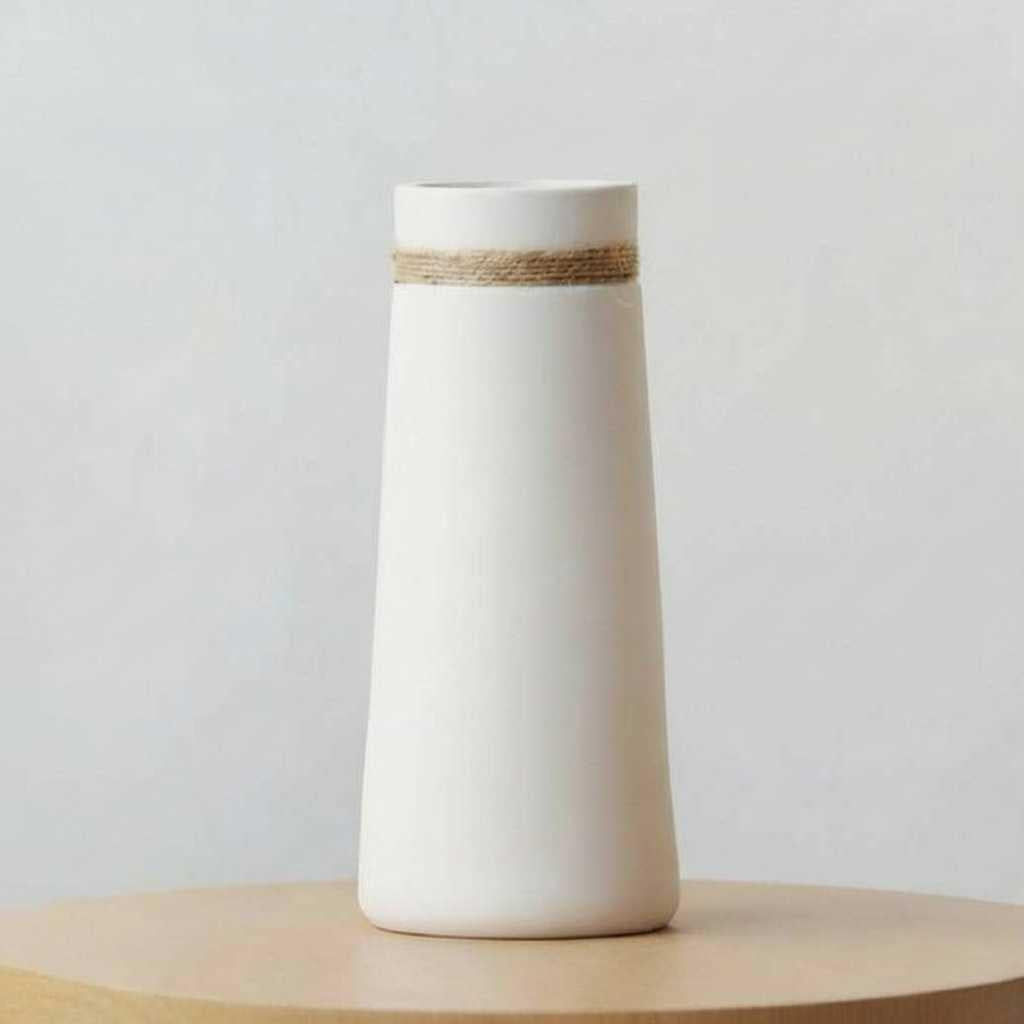Vase Céramique Blanc | Vase Décoratif Japonais Moderne