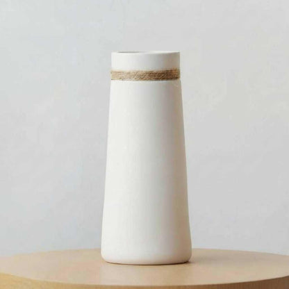 Vase Céramique Blanc | Vase Décoratif Japonais Moderne