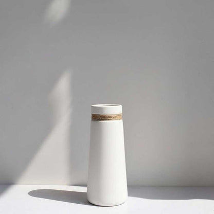 Vase Céramique Blanc | Vase Décoratif Japonais Moderne