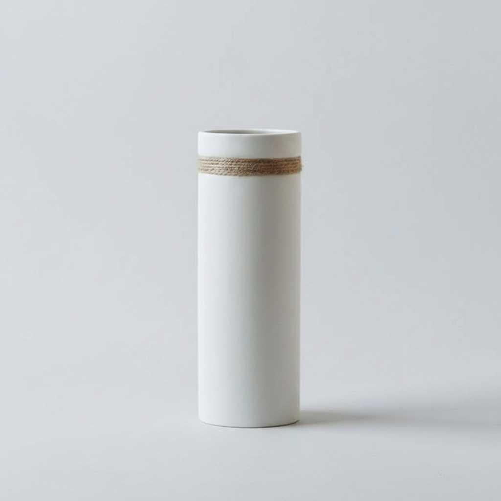 Vase Céramique Blanc | Vase Décoratif Japonais Moderne