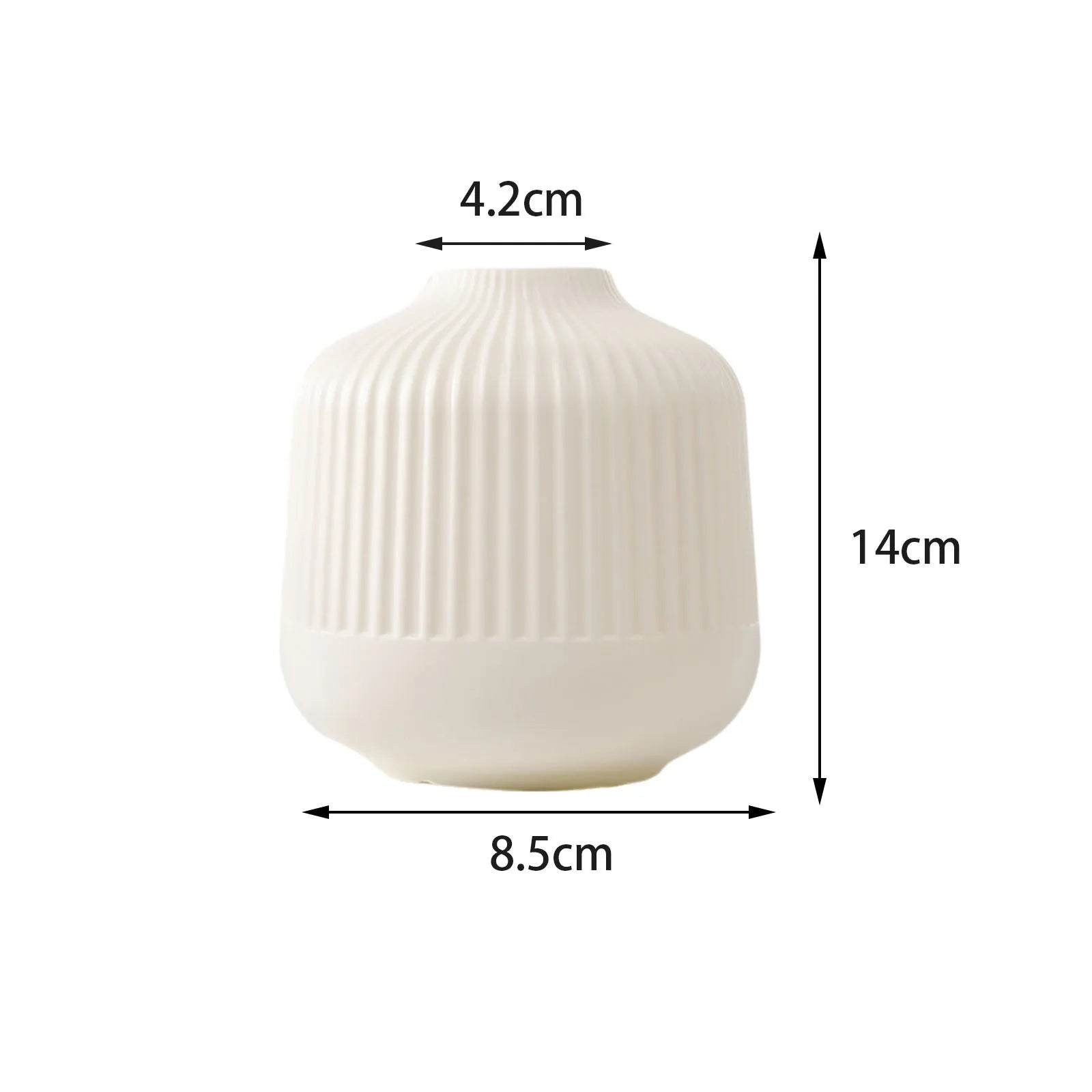 Vase Céramique Blanc Géométrique | Vase Décoratif Moderne 16