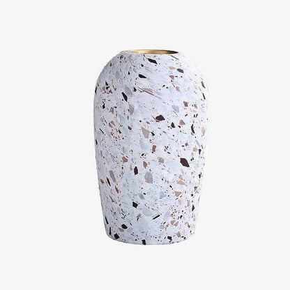 Vase Céramique Blanc Terrazzo | Vase Décoratif Moderne 1