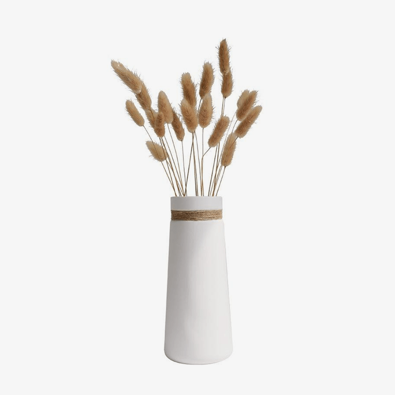 Vase Céramique Blanc | Vase Décoratif Japonais Moderne 1